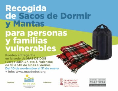 Solidaridad: Campaña sacos y mantas para familias vulnerables