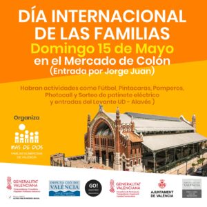 15 MAYO Día Internacional de las Familias en Mercado Colon