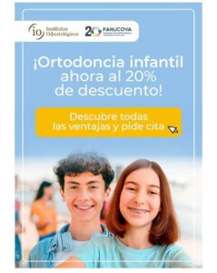 20% de descuento en la ortodoncia de tus hijos