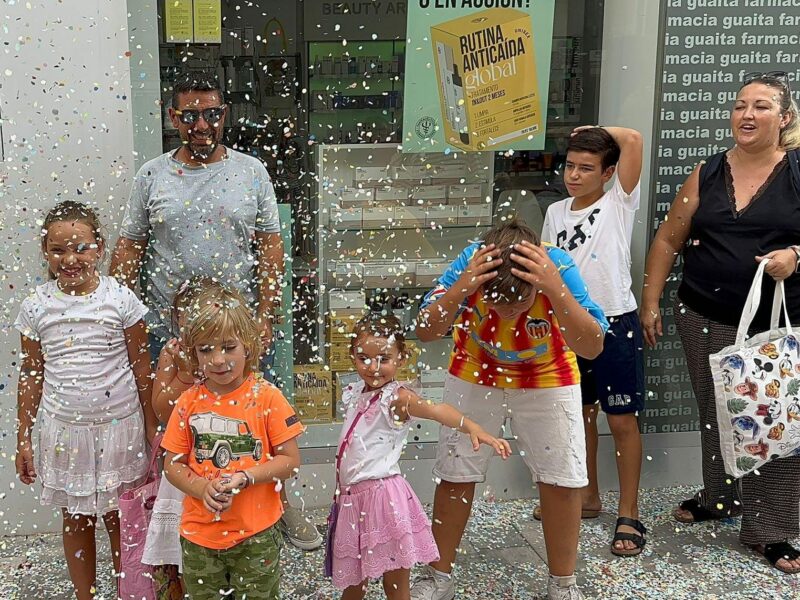 familia sorteo foto verano